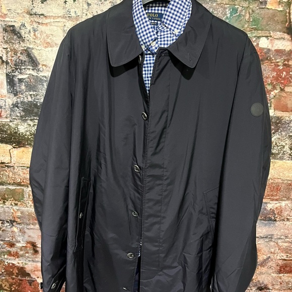 NEW POLO LAUREN MEN NAVY TRENCH COAT - Picture 9 of 9